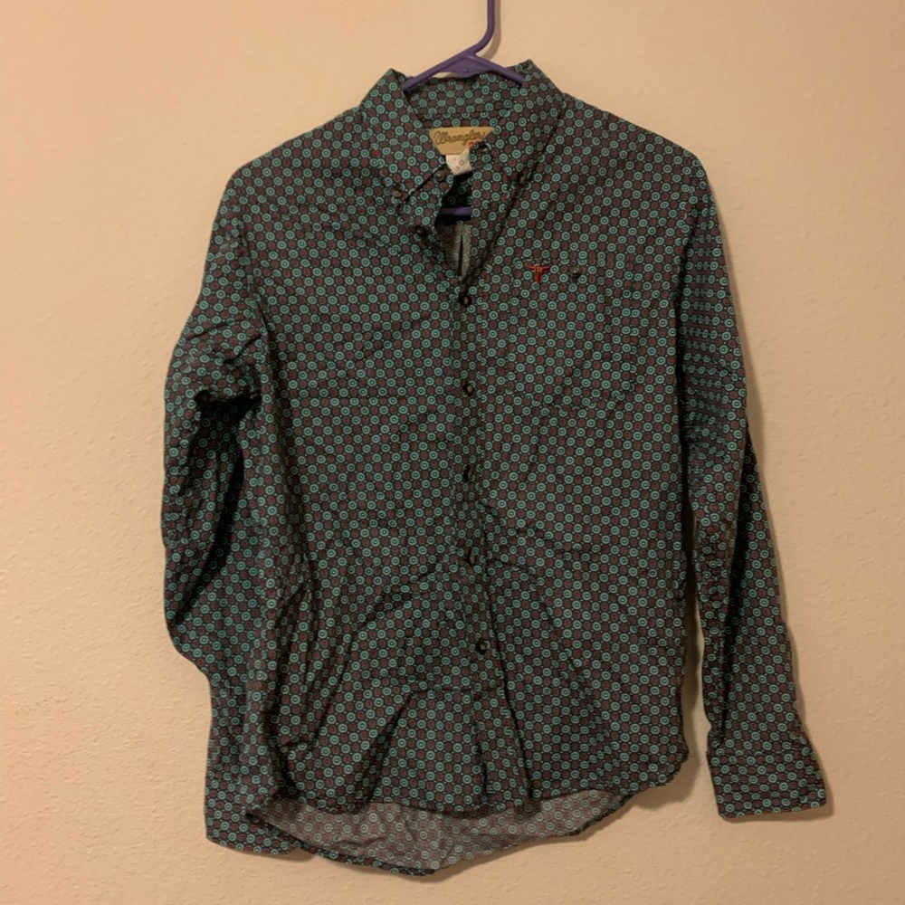 Youth wrangler 20x western shirt